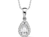0.18 ct Damla Pırlantalı Kolye