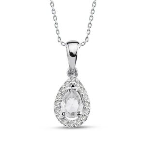 Damla Pırlantalı 0.18 Ct Kolye