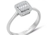 0.25 Ct Modern Tasarım Baget Kare Tektaş Yüzük