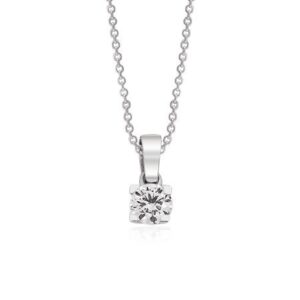 0.08 CT Tektaş Pırlanta Kolye
