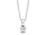 0.14 CT Pırlanta Tektaş Kolye