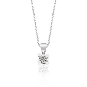 0.18 CT Pırlanta Tektaş Kolye