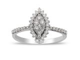 0.39 Ct Pırlanta Baget Yüzük