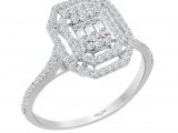 0.45 Ct Modern Tasarım Baget Kare Tektaş Yüzük