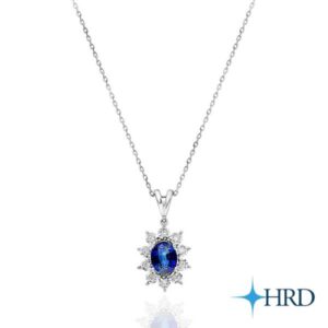 Safir Pırlanta 1.15 Ct Kolye