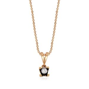 0.08 CT Elmas Tektaş Kolye