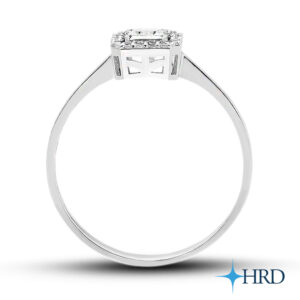 0.09 Ct Modern Tasarım Pırlanta Baget Yüzük