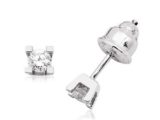 0.29 CT Tektaş Pırlanta Küpe