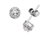 0.29 CT Tektaş Pırlanta Küpe 18 Ayar