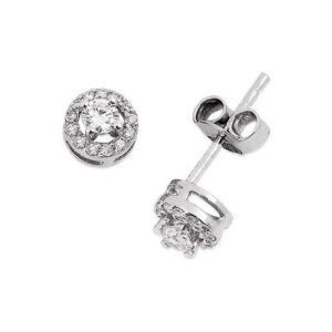 0.29 CT Tektaş Pırlanta Küpe 18 Ayar