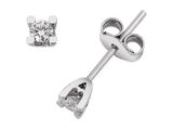 0.20 CT Tektaş Pırlanta Küpe