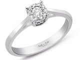 0.14 Ct. Modern Tasarım Coronet Tektaş Yüzük