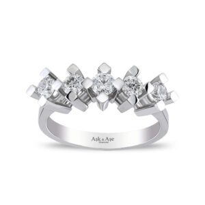 0.81 Ct Pırlanta Beştaş Yüzük