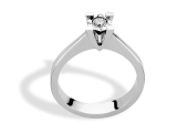 Pırlanta Tektaş Yüzük 0.10 CT Görünümlü