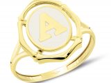 Harfli Yüzük Sedef Tasarım