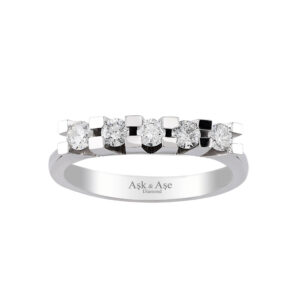 0.44 Ct Pırlanta Beştaş Yüzük