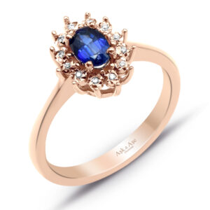 Rose Safir Pırlanta Yüzük
