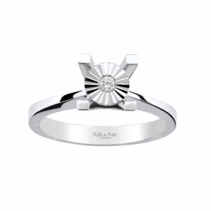 0.03 Ct Tektaş Pırlanta Yüzük