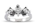 0.14 Ct Üç Taş Pırlanta Yüzük