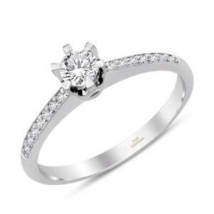 0.35 Ct Tektaş Pırlanta Yüzük 6 Tırnaklı