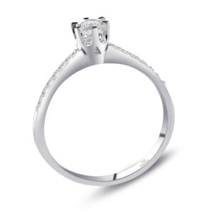 0.35 Ct Tektaş Pırlanta Yüzük 6 Tırnaklı