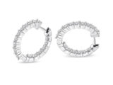 1.28 ct Pırlanta Halka Küpe