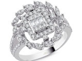 0.80 Ct Baget Pırlanta Modern Tasarım Yüzük