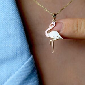 Flamingo Altın Kolye