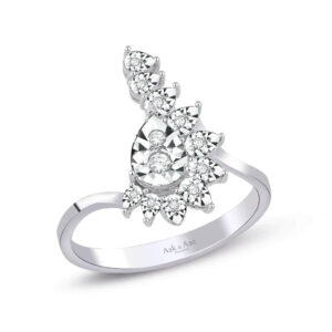 0.13 Ct. Damla Taç Modern Tasarım Pırlanta Yüzük