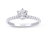 0.15 Ct. Tektaş Pırlanta Yüzük 6 Tırnaklı