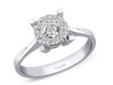 0.22 Ct. Modern Tasarım Coronet Tektaş Yüzük
