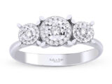0.25 Ct. Üç Taş Pırlanta Yüzük