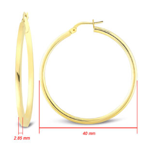 Altın Halka Küpe 40 mm