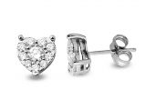 0.82 Ct. Modern Tasarım Coronet Tektaş Küpe