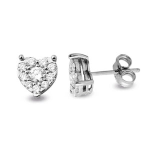 0.82 Ct. Modern Tasarım Coronet Tektaş Küpe