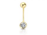 0.15 Ct Pırlanta Göbek Piercing