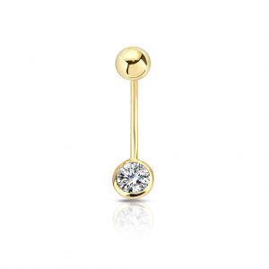 0.15 Ct Pırlanta Göbek Piercing