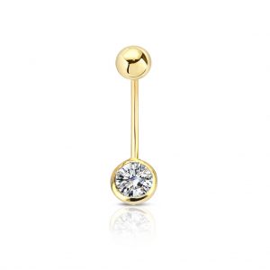0.20 Ct Pırlanta Göbek Piercing