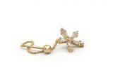 Bagetli Yıldız Altın Tragus Küpe