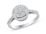 0.12 Ct Modern Tasarım Coronet Yüzük