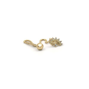 Taşlı Yarım Güneş Tragus Küpe