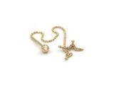 Yarım Yıldız Tragus Altın Küpe
