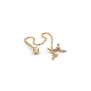 Yarım Yıldız Tragus Küpe