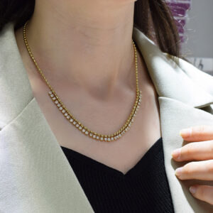 Taşlı Top Top Tasarım Kolye
