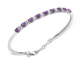 2.10 Ct Pırlantalı Oval Ametist Bilezik