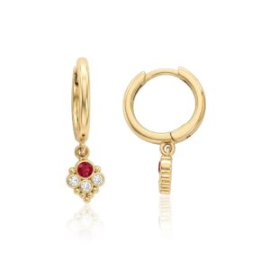Aura Ruby Halka Küpe
