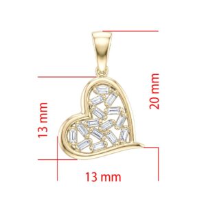 Baget Heart Kolye Ucu
