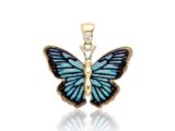 Morpho Kelebek Kolye Ucu