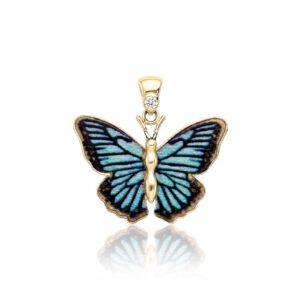 Morpho Kelebek Kolye Ucu
