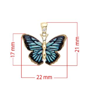 Morpho Kelebek Kolye Ucu